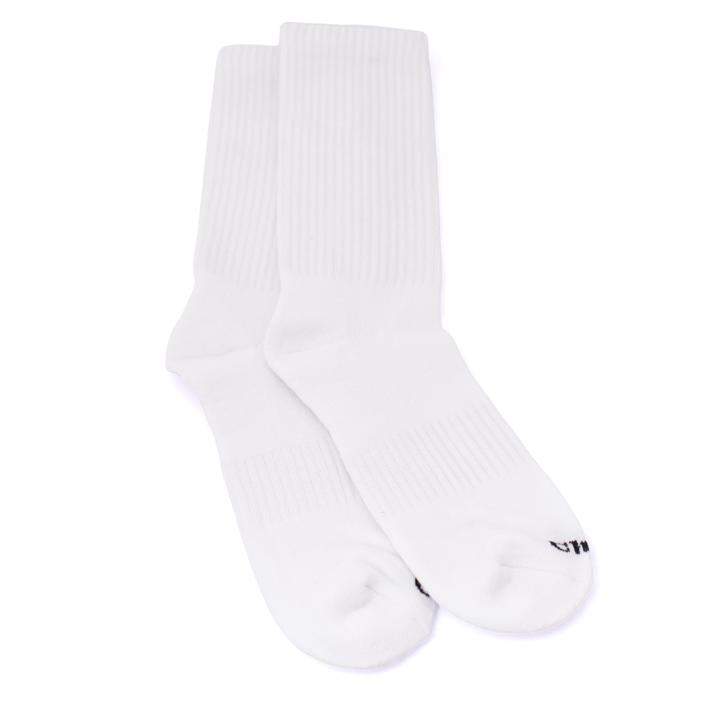 Men’s White Bamboo Crew Socks